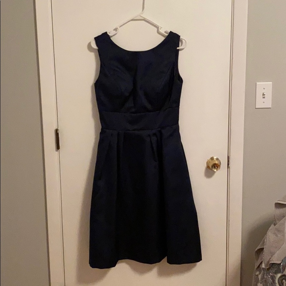 Navy Alfred Sung cocktail dress